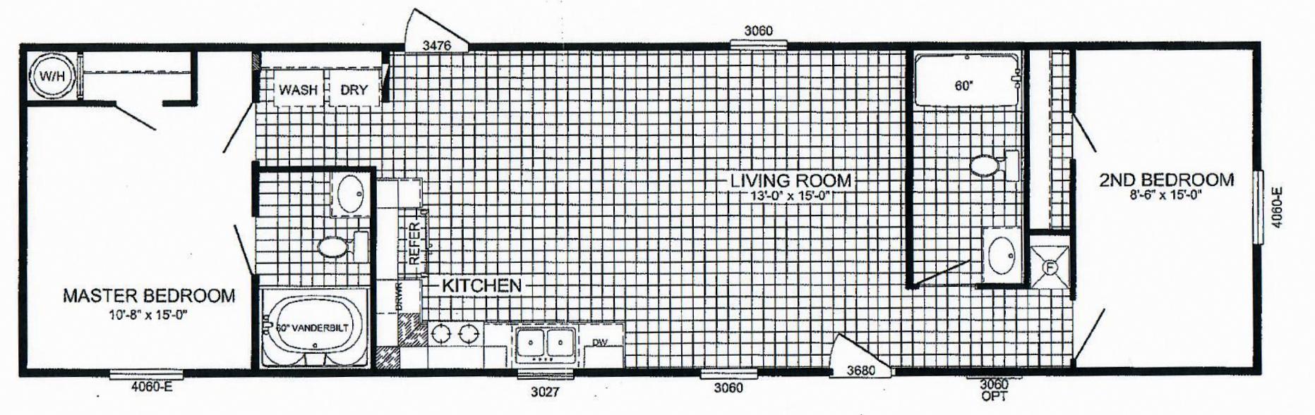 2 Bedroom Floor Plans | Modular and Manufactured Homes Archives - Hawks