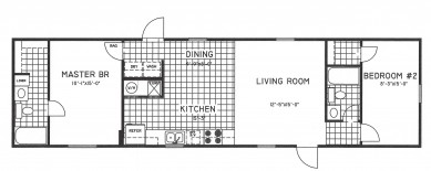 2 Bedroom Floorplans Modular And Manufactured Homes In Ar